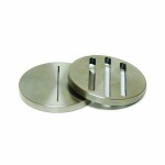 Slotted Disk, 3 Slots, 1/4&quot; Thick, 2.5&quot; Diameter, 5000 Micron
