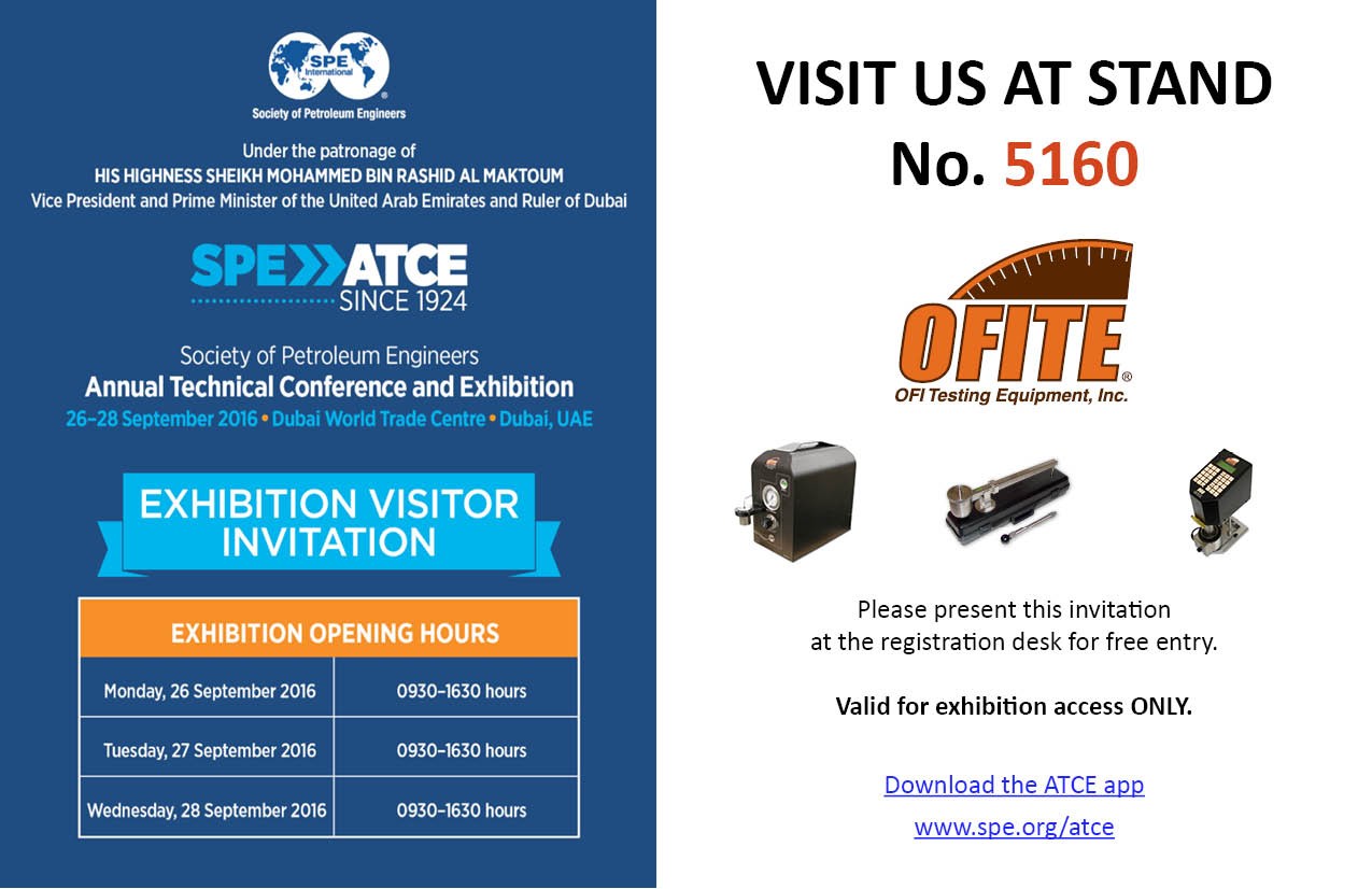 Join us at the SPE Annual Technical Conference and Exhibition in Dubai