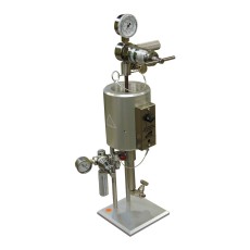 Prensa de filtro, HTHP, 175 ml, celda de doble tapa para discos de cerámica, presión de CO2